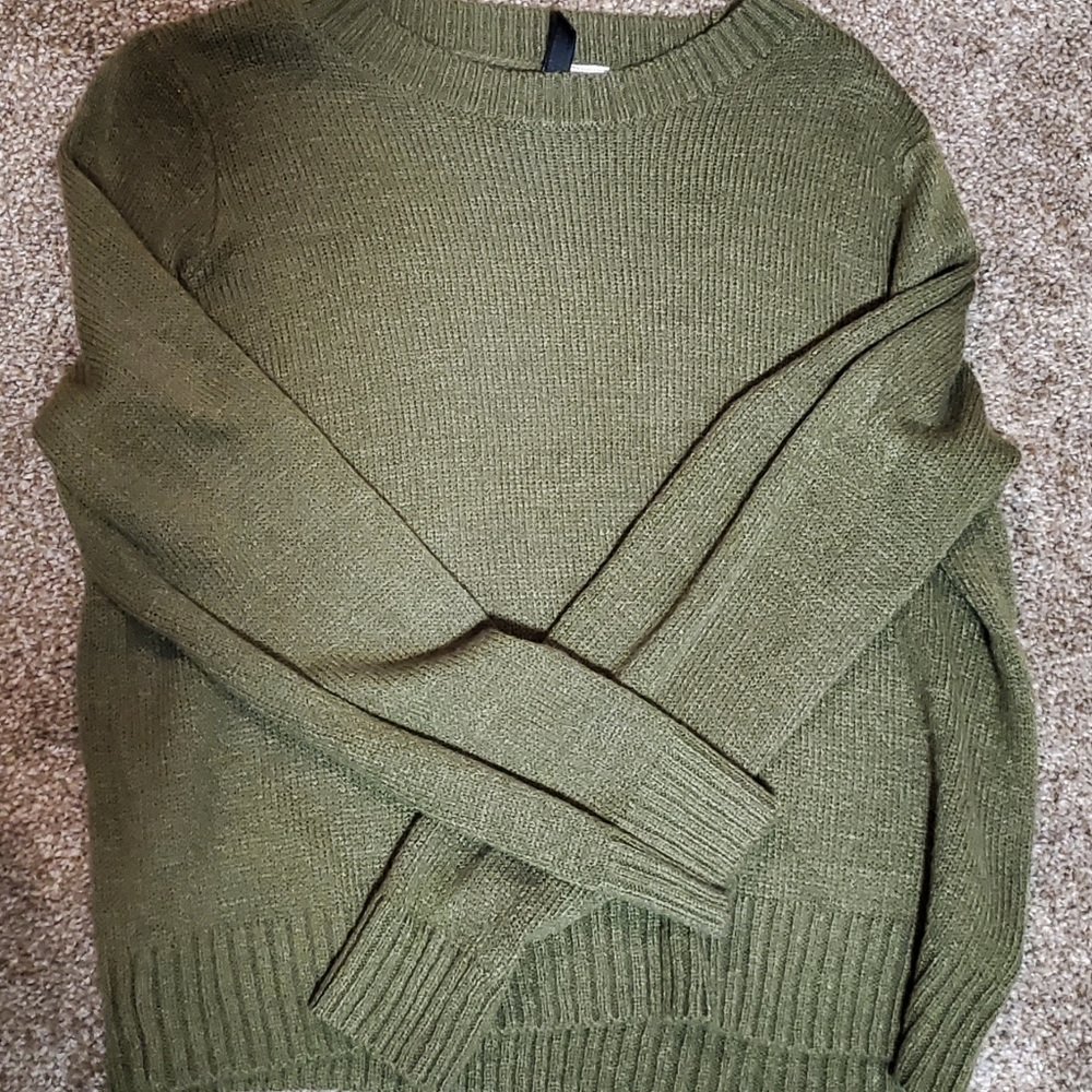 Olive green sweater